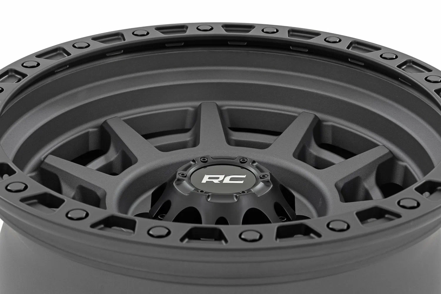 Rough Country 85 Series Wheel Beadlock Gray_Black 17x9 8x6.5 +0mm 85170010A